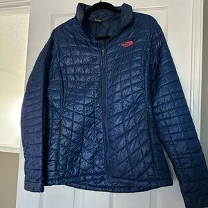 The North Face Women's Blue Quilted Puffer Jacket